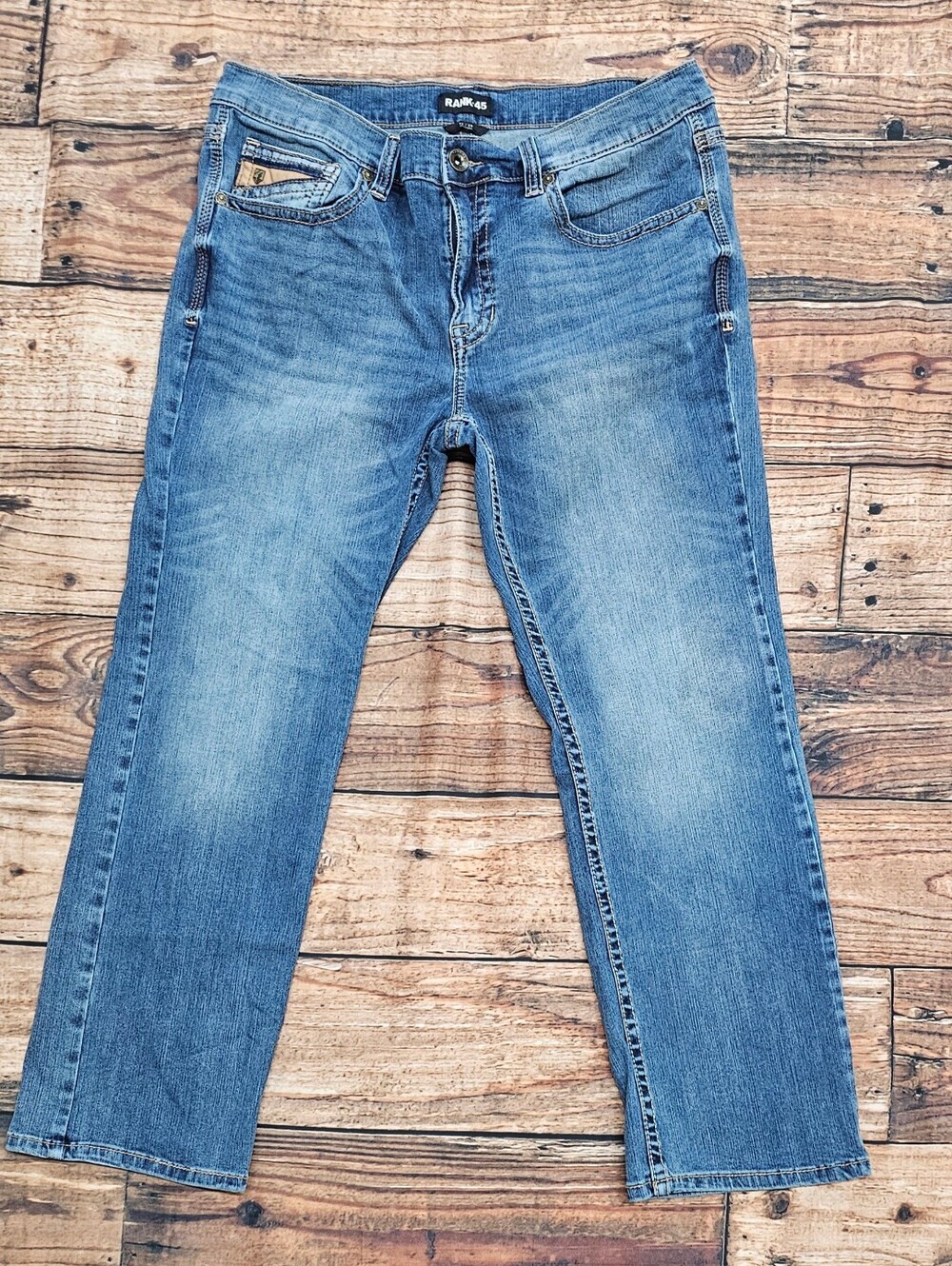 Rank 45 Straight Bootcut Jeans Men 36x28.5 Western Boot Cowboy Rodeo